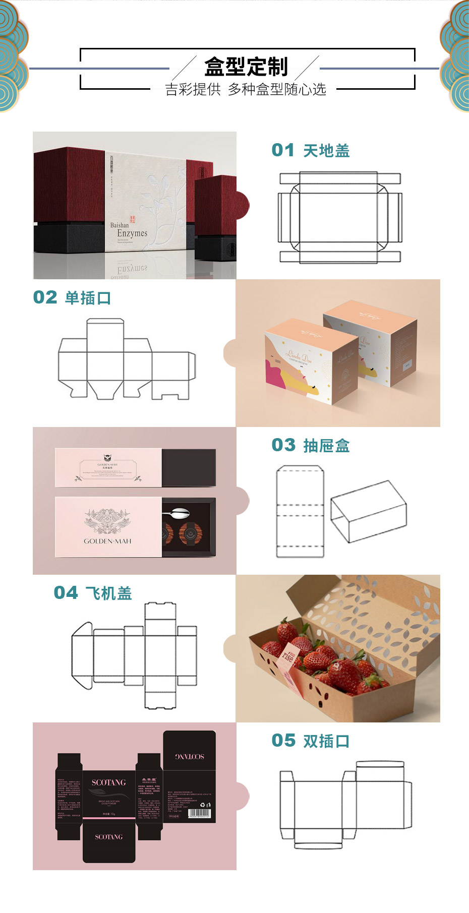 包装礼盒-[吉彩四方],vip服务,1:1样品原色,合理设计包装盒结构
